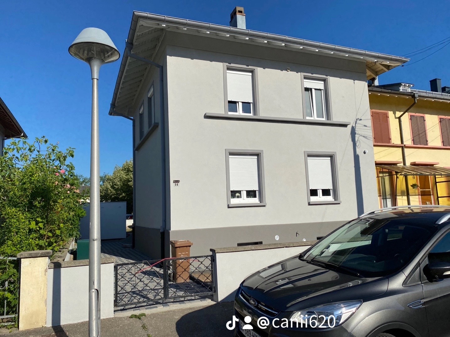 Two-storey house — facade renovation and external insulation — After
