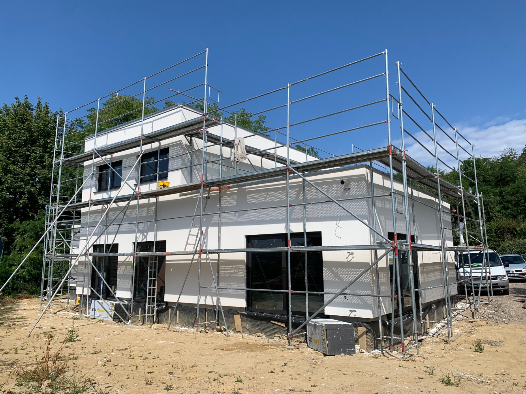 New build — graphite EPS external insulation — After