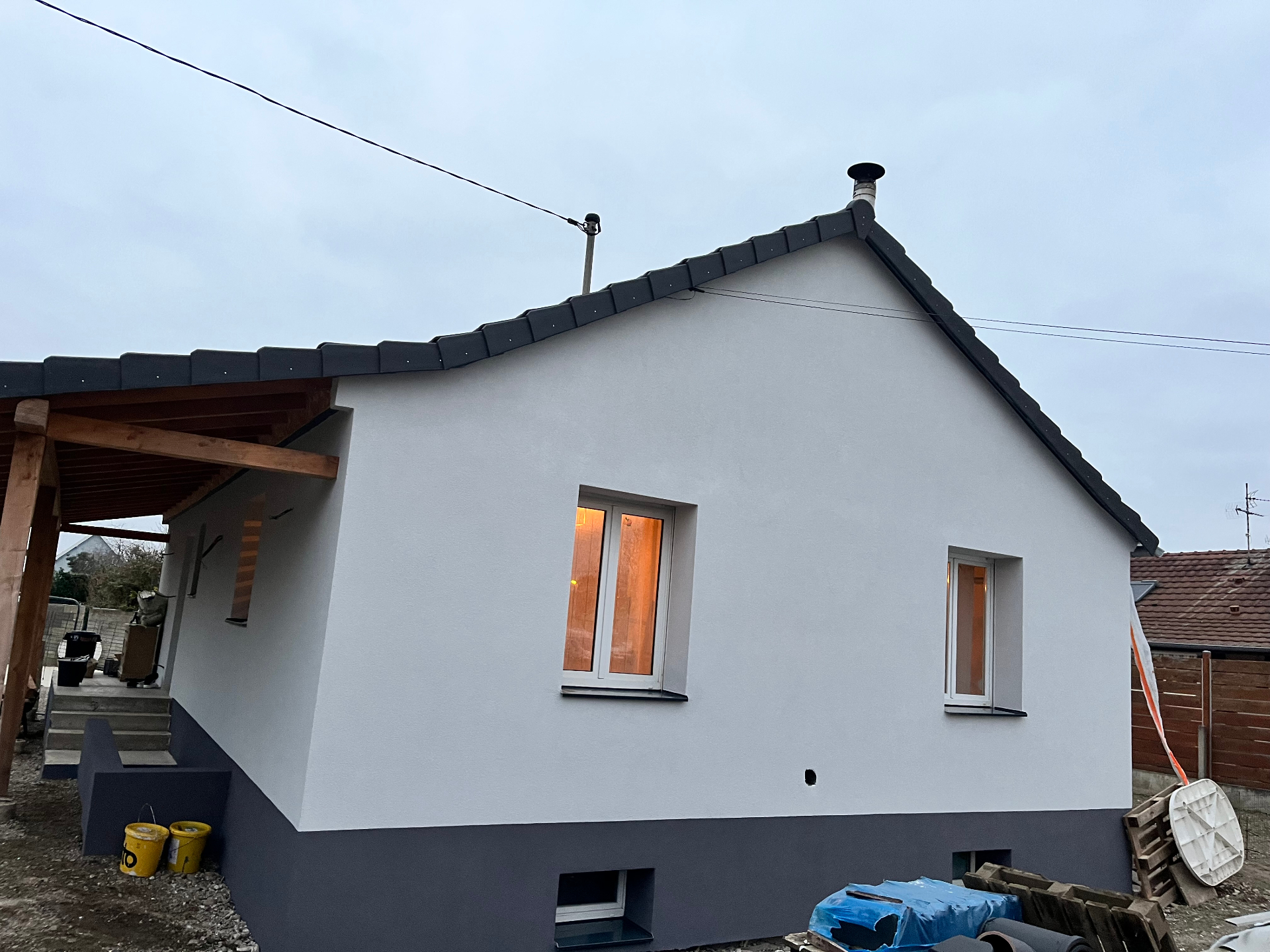 Single-family home — energy retrofit — In progress